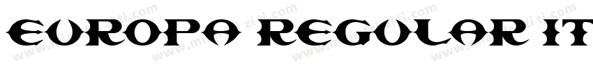Europa regular italic字体转换
